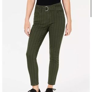 Indigo Rein Juniors' Striped Twill Skinny Jeans